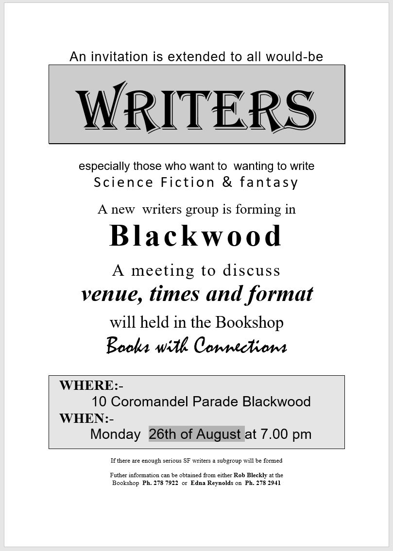 Original writers group poster